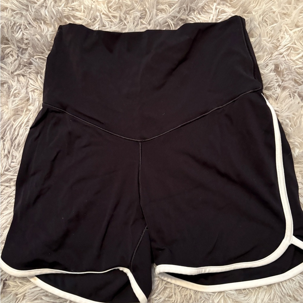 Black Women's Shorts with White Trim